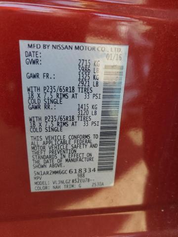 2016 NISSAN PATHFINDER - 5N1AR2MM6GC618334