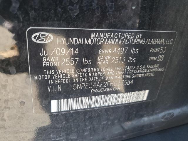 2015 HYUNDAI SONATA SPO 5NPE34AF2FH033584