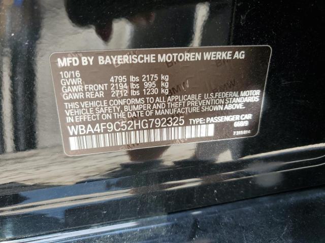 2017 BMW 430XI GRAN WBA4F9C52HG792325