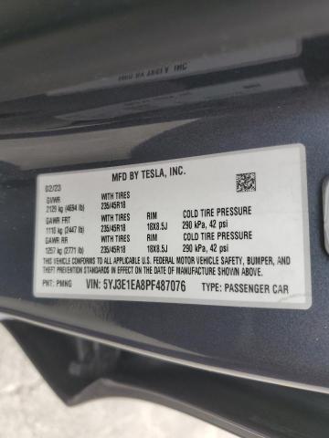 2023 TESLA MODEL 3 5YJ3E1EA8PF487076