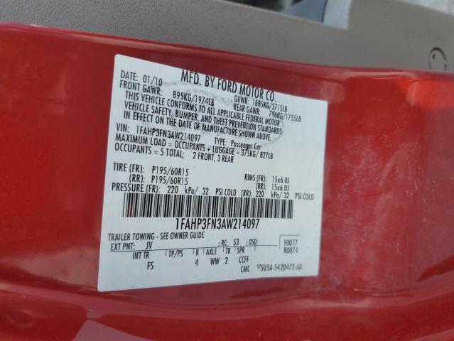 2010 FORD FOCUS SE - 1FAHP3FN3AW214097