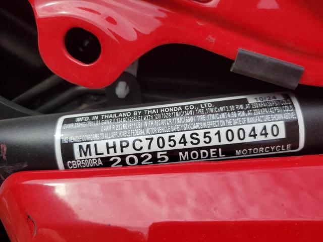 2025 HONDA CBR500 RA MLHPC7054S5100440