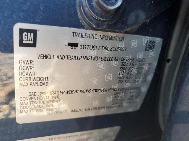 2020 GMC SIERRA K15 - 1GTU9FED9LZ105657