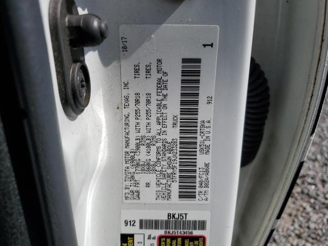 2018 TOYOTA TUNDRA DOU 5TFRY5F19JX233283