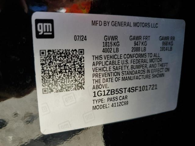 2025 CHEVROLET MALIBU LS 1G1ZB5ST4SF101721