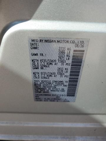 2017 NISSAN PATHFINDER 5N1DR2MM0HC602595