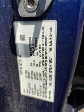 2020 TESLA MODEL 3 5YJ3E1EC1LF713907
