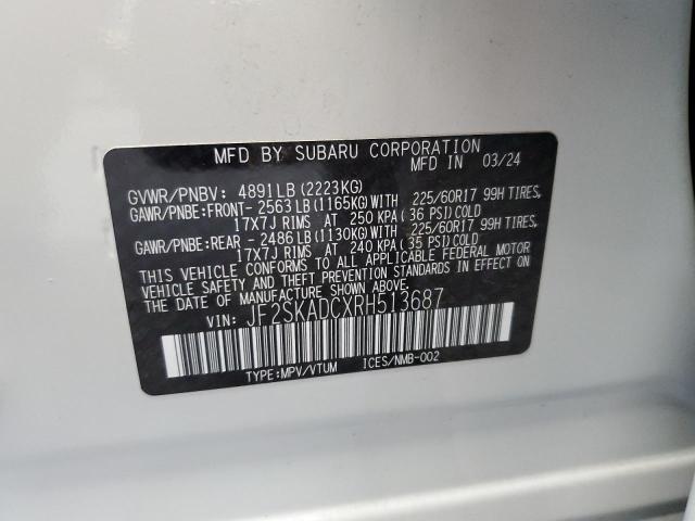 2024 SUBARU FORESTER P JF2SKADCXRH513687