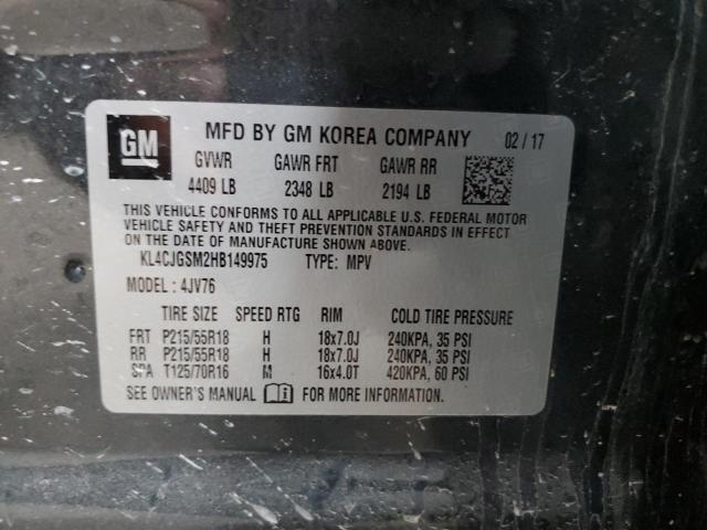 2017 BUICK ENCORE ESS KL4CJGSM2HB149975
