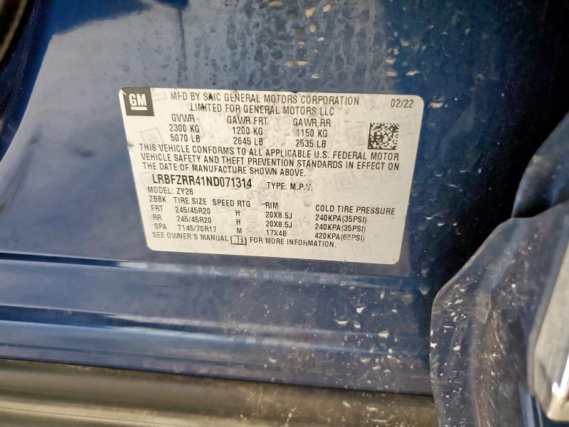 2022 BUICK ENVISION A LRBFZRR41ND071314