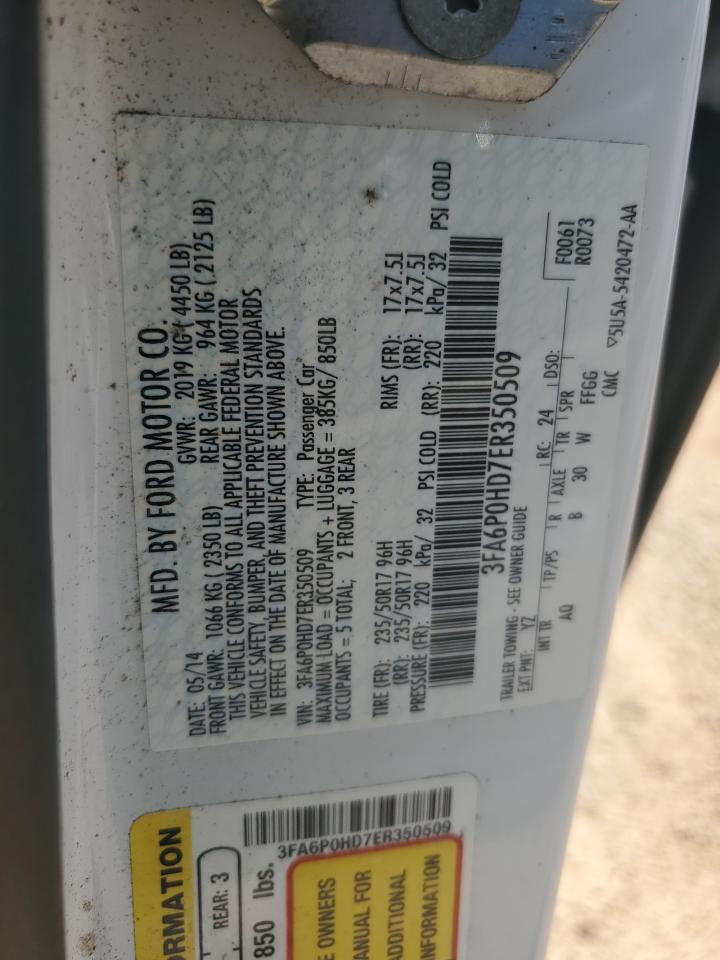 Ford Fusion se 2014