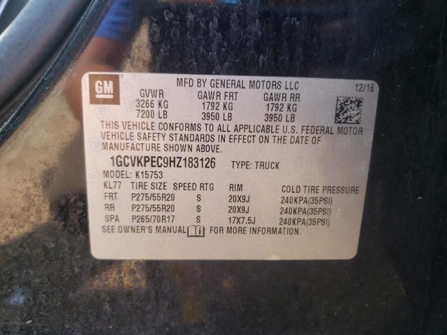 2017 CHEVROLET SILVERADO 1GCVKPEC9HZ183126