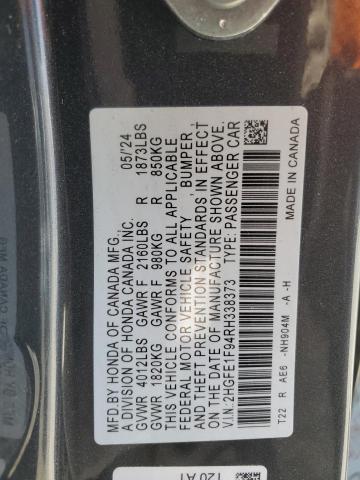 2024 HONDA CIVIC TOUR - 2HGFE1F94RH338373