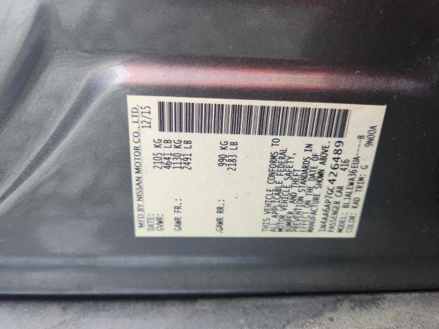 2016 NISSAN MAXIMA 3.5 - 1N4AA6AP7GC426489