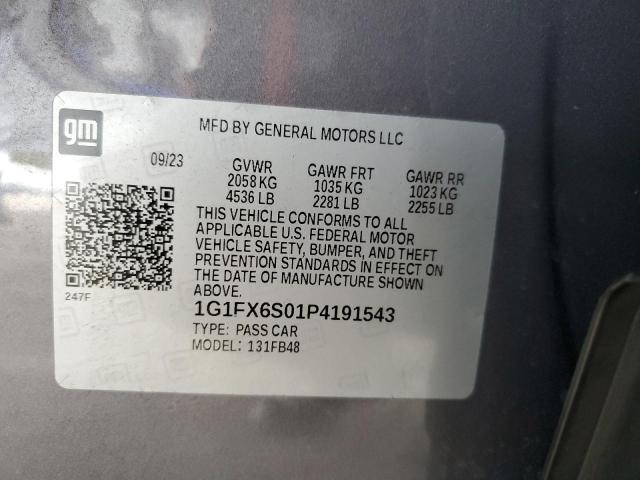 2023 CHEVROLET BOLT EV 1G1FX6S01P4191543