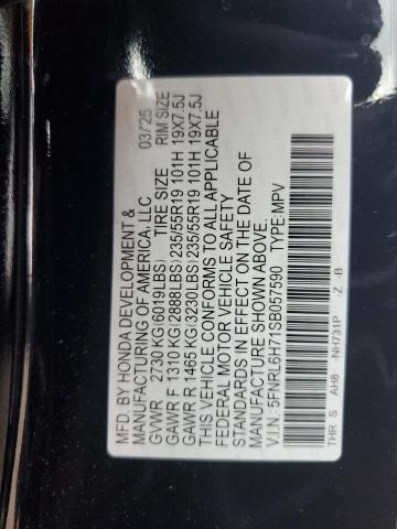 2025 HONDA ODYSSEY SP 5FNRL6H71SB057590