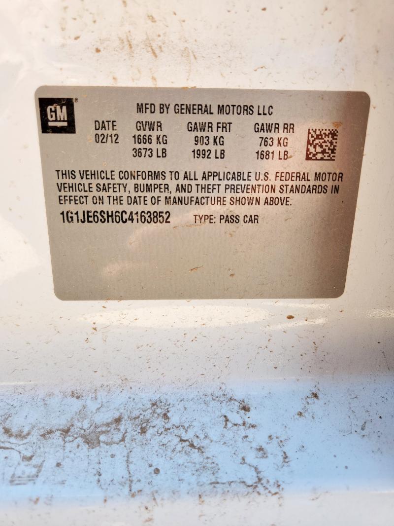 2012 CHEVROLET SONIC LTZ - 1G1JE6SH6C4163852