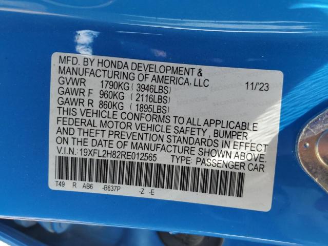2024 HONDA CIVIC SPOR - 19XFL2H82RE012565