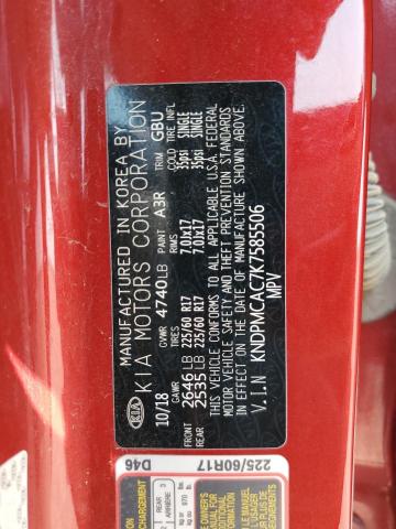 2019 KIA SPORTAGE LX KNDPMCAC7K7585506
