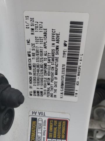 2015 HONDA CR-V EXL 5J6RM4H75FL030679