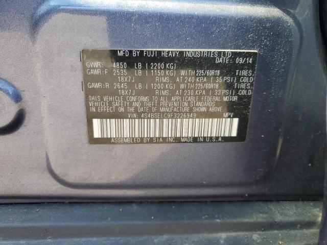 2015 SUBARU OUTBACK 3. 4S4BSELC9F3226949