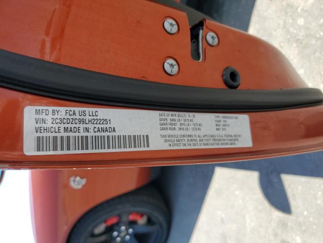 2020 DODGE CHALLENGER SRT HELLCAT - 2C3CDZC99LH222251