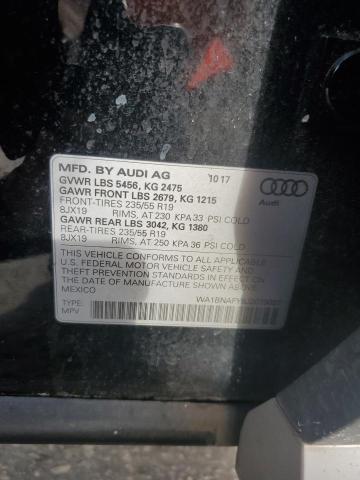 2018 AUDI Q5 PREMIUM WA1BNAFY8J2079057