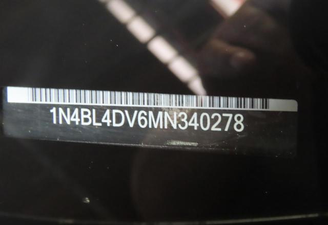 2021 NISSAN ALTIMA SV 1N4BL4DV6MN340278