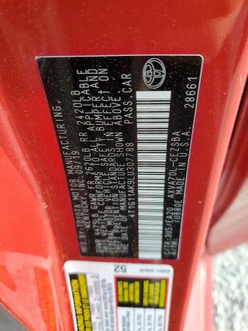 2020 TOYOTA CAMRY SE 4T1G11AK9LU307788