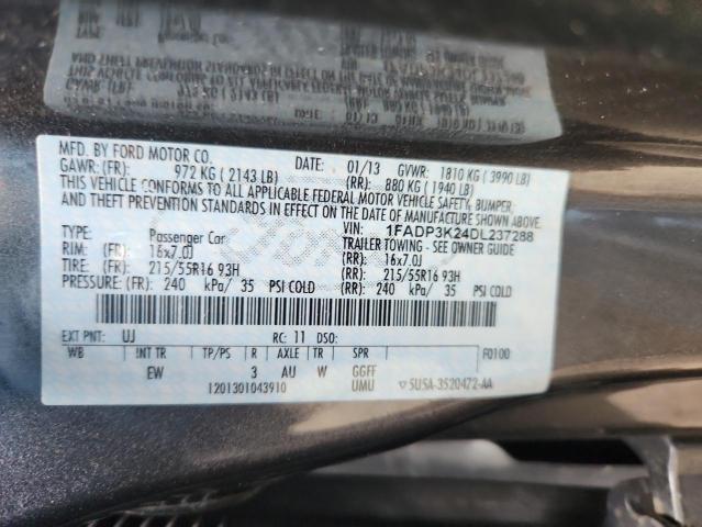 2013 FORD FOCUS SE - 1FADP3K24DL237288