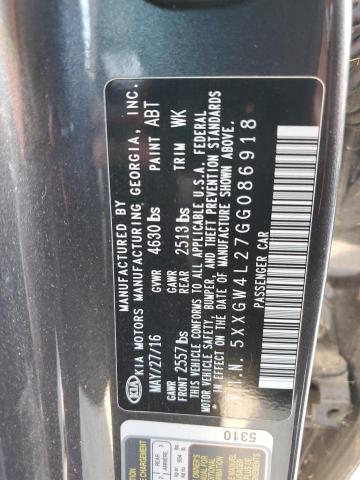 2016 KIA OPTIMA SX 5XXGW4L27GG086918
