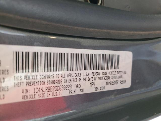 2016 JEEP PATRIOT SPORT 1C4NJRBB2GD690228