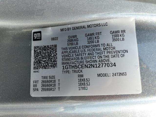 2022 GMC CANYON ELE 1GTH5CEN2N1277034