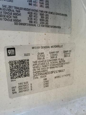2023 GMC SIERRA K15 1GTRUAED3PZ178617