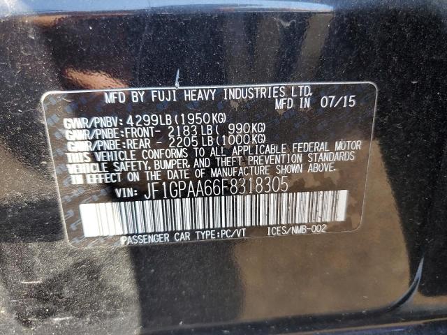 2015 SUBARU IMPREZA JF1GPAA66F8318305
