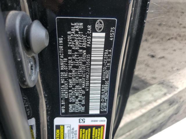 2018 TOYOTA CAMRY XSE 4T1B61HK2JU135635