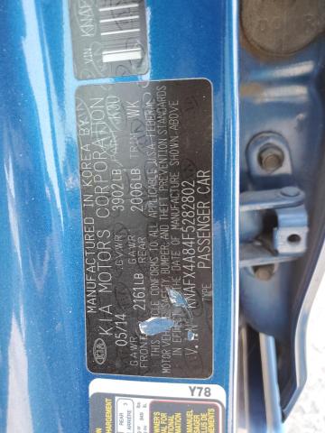 2015 KIA FORTE EX KNAFX4A84F5282802