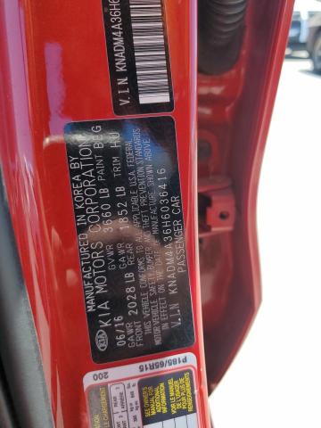 2017 KIA RIO LX KNADM4A36H6036416