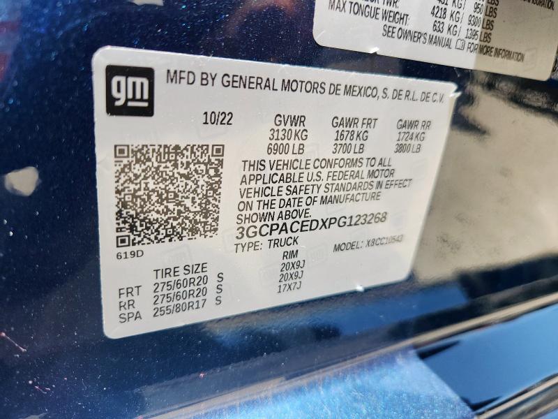 2023 CHEVROLET SILVERADO - 3GCPACEDXPG123268