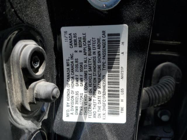 2017 HONDA CIVIC TOUR 2HGFC1F92HH635663