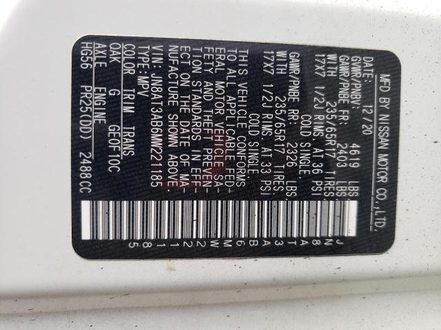2021 NISSAN ROGUE S - JN8AT3AB6MW221185