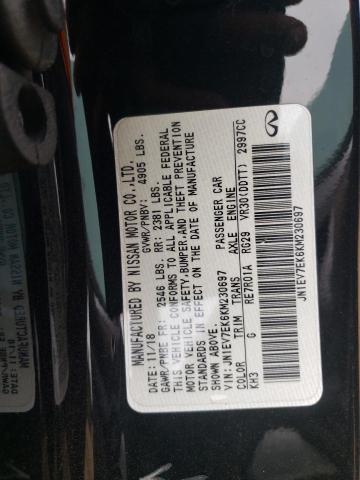 2019 INFINITI Q60 PURE JN1EV7EK6KM230697