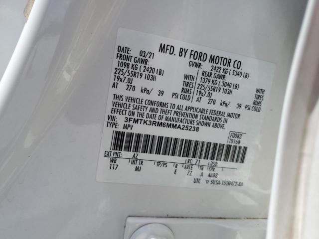 2021 FORD MUSTANG MACH-E PREMIUM 3FMTK3RM6MMA25238