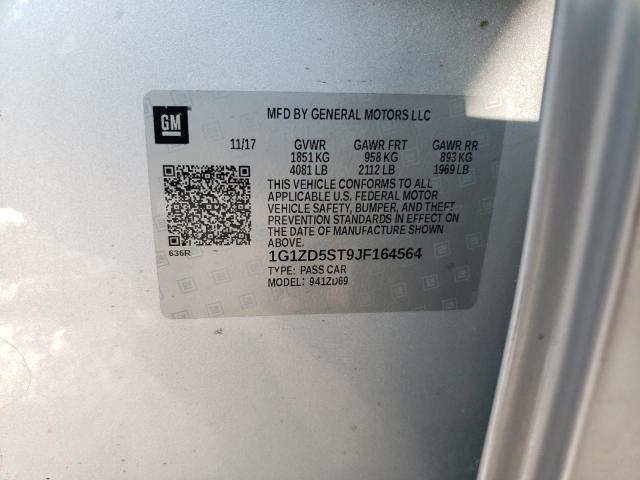 2018 CHEVROLET MALIBU LT - 1G1ZD5ST9JF164564