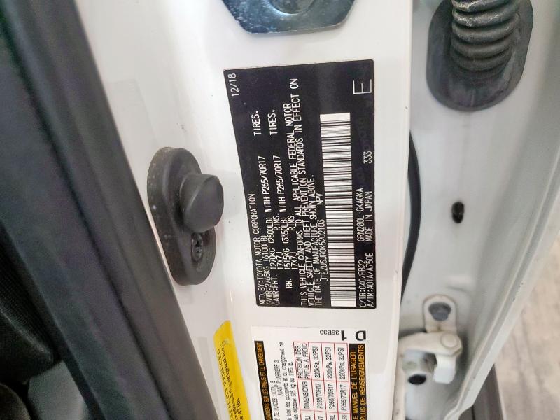 2019 TOYOTA 4RUNNER SR5 JTEZU5JR0K5202103
