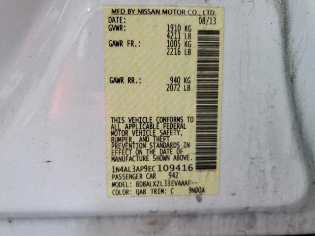 2014 NISSAN ALTIMA 2.5 - 1N4AL3AP9EC109416