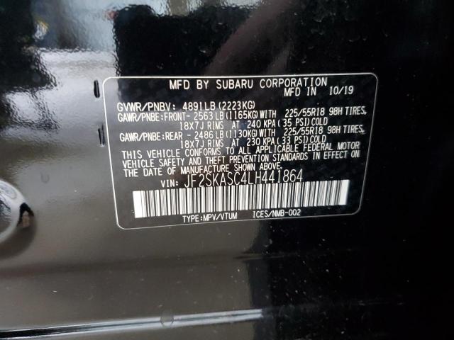 2020 SUBARU FORESTER L JF2SKASC4LH441864