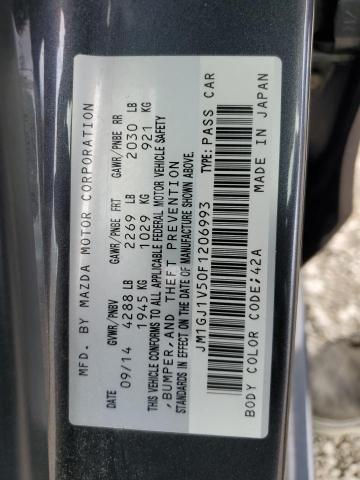 2015 MAZDA 6 TOURING JM1GJ1V50F1206993