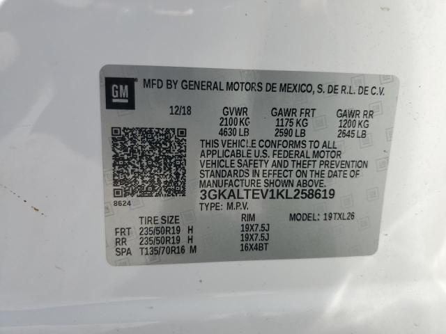 2019 GMC TERRAIN SL 3GKALTEV1KL258619
