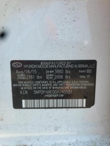 2016 HYUNDAI ELANTRA SE - 5NPDH4AE0GH745551